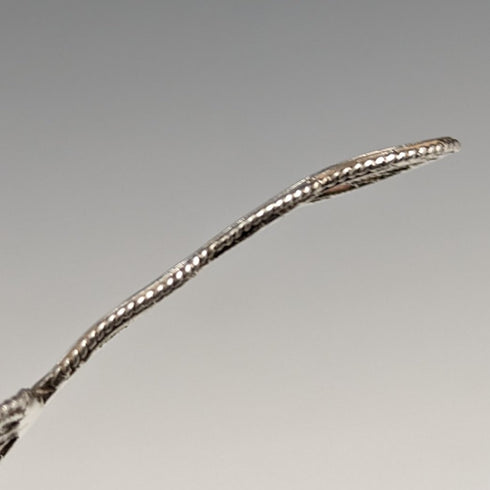 British Vintage Sterling Silver Filigree Tea Caddy Spoon